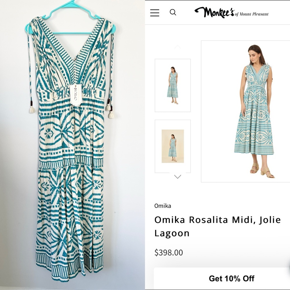 NWT Omika Rosalita Midi Dress